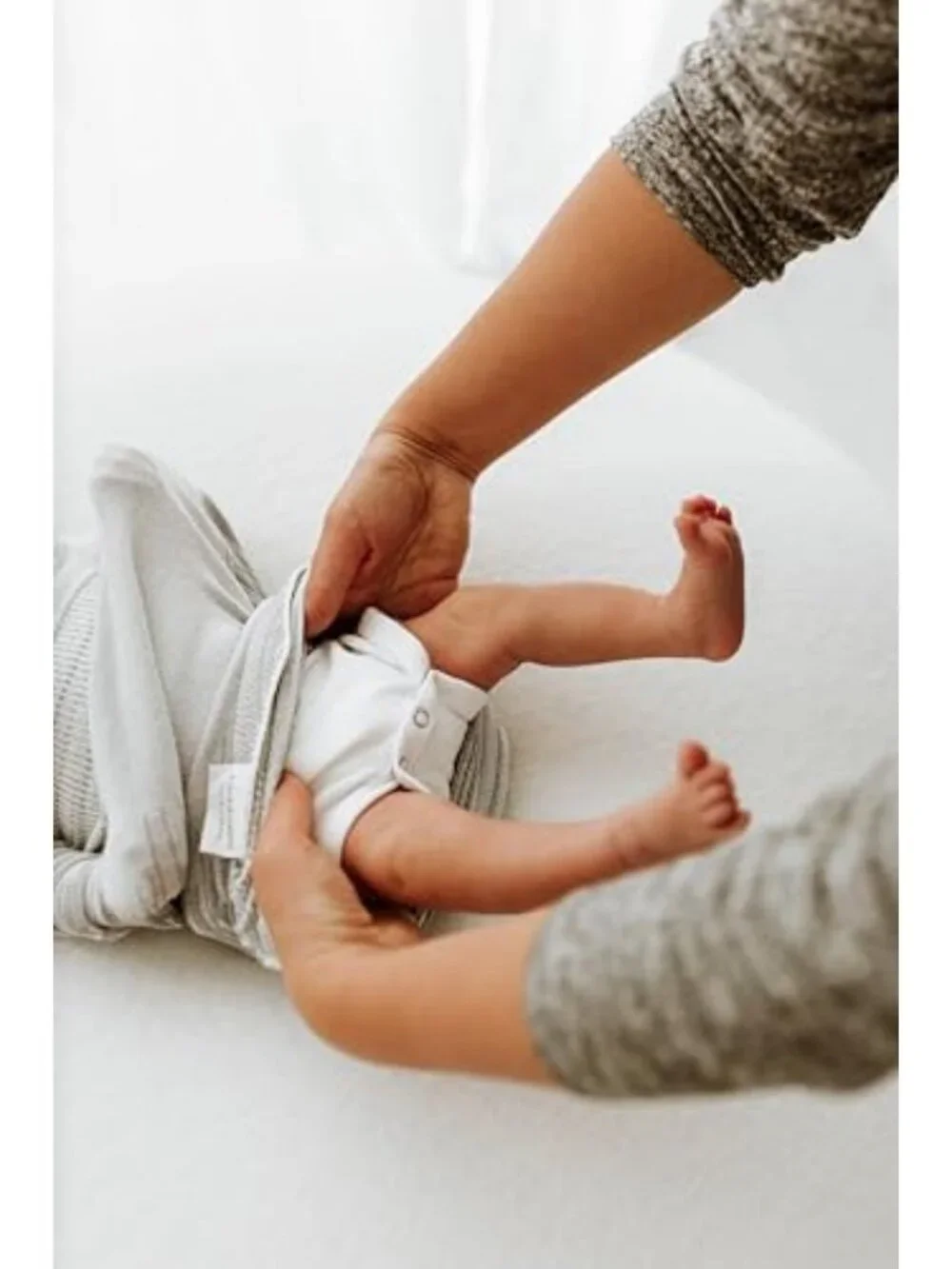 Cozy Grey Swaddle Sleep Sack for Infants | Soft, Breathable, Adjustable Design